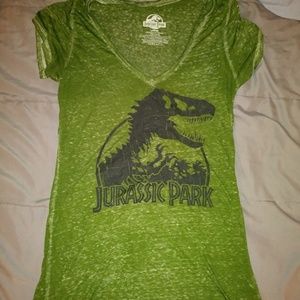 JURASSIC PARK VNECK TSHIRT